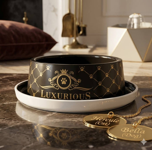 Luxurious Simple Cat or Dog Bowl