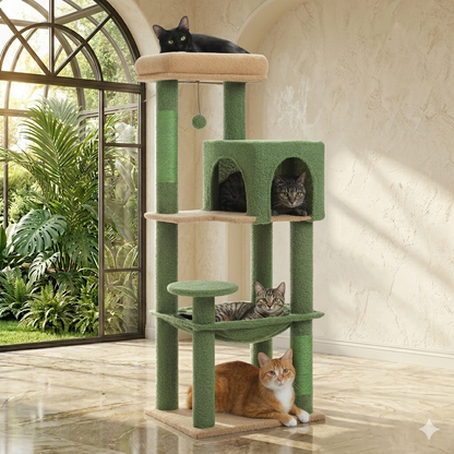 Five-tier cat tower, 113 cm high