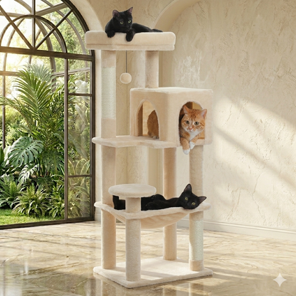 Five-tier cat tower, 113 cm high