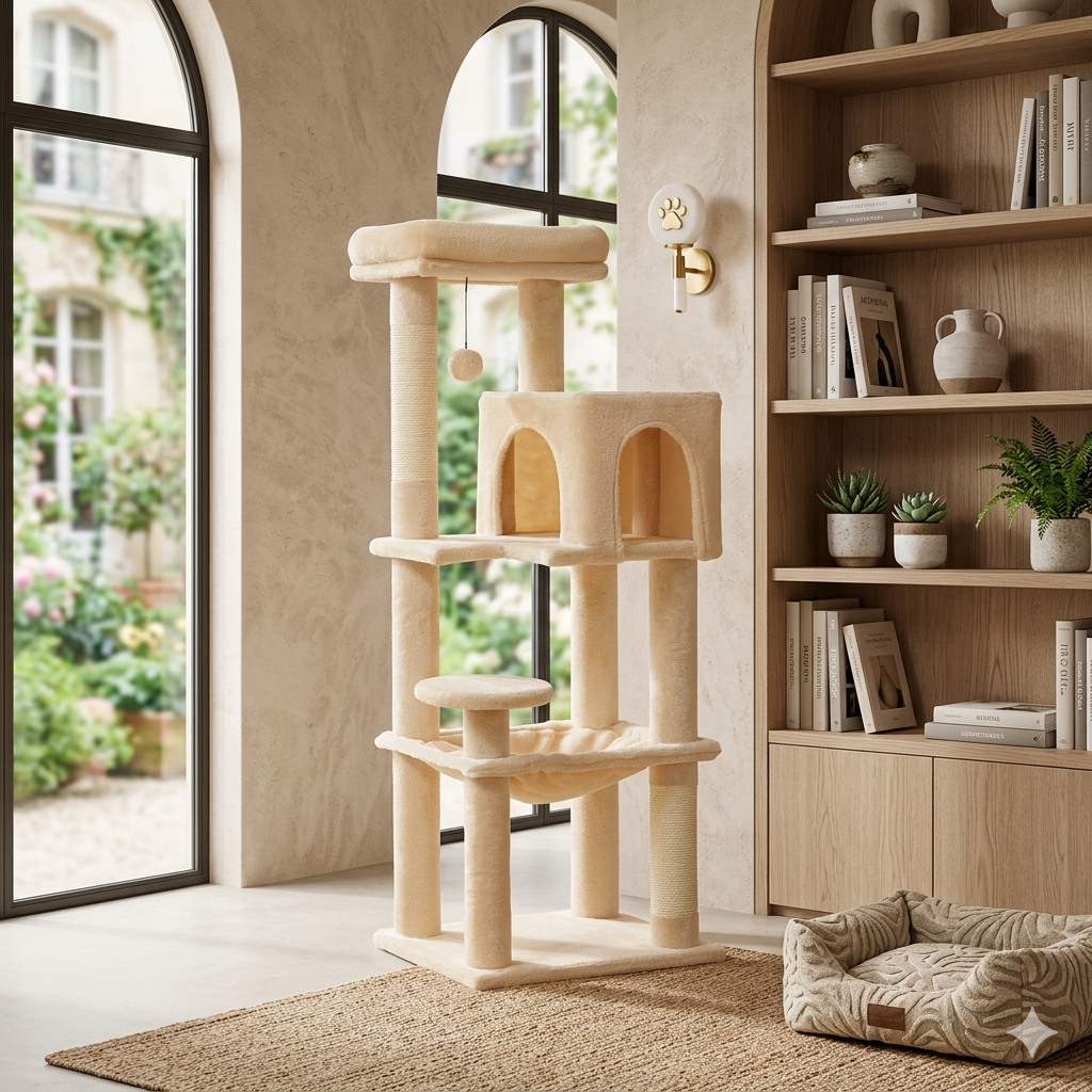Five-tier cat tower, 113 cm high