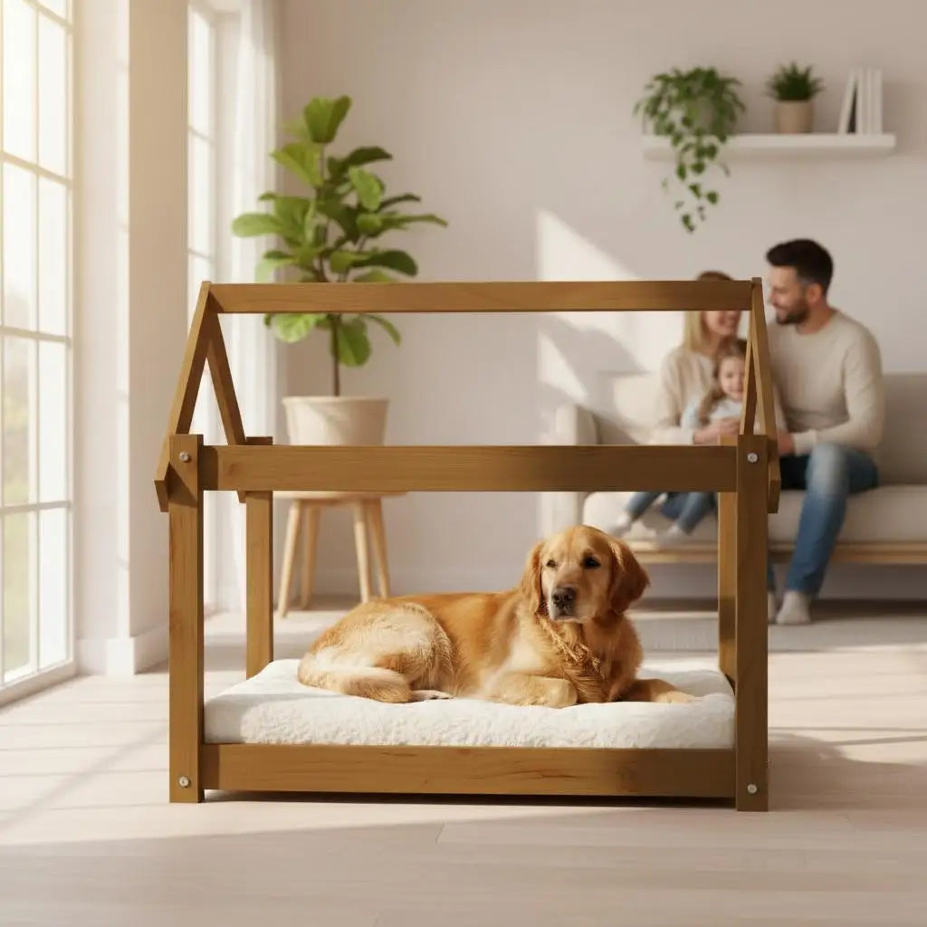Solid Pine Wood Dog Crate