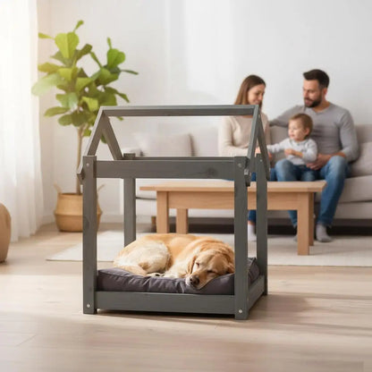 Solid Pine Wood Dog Crate